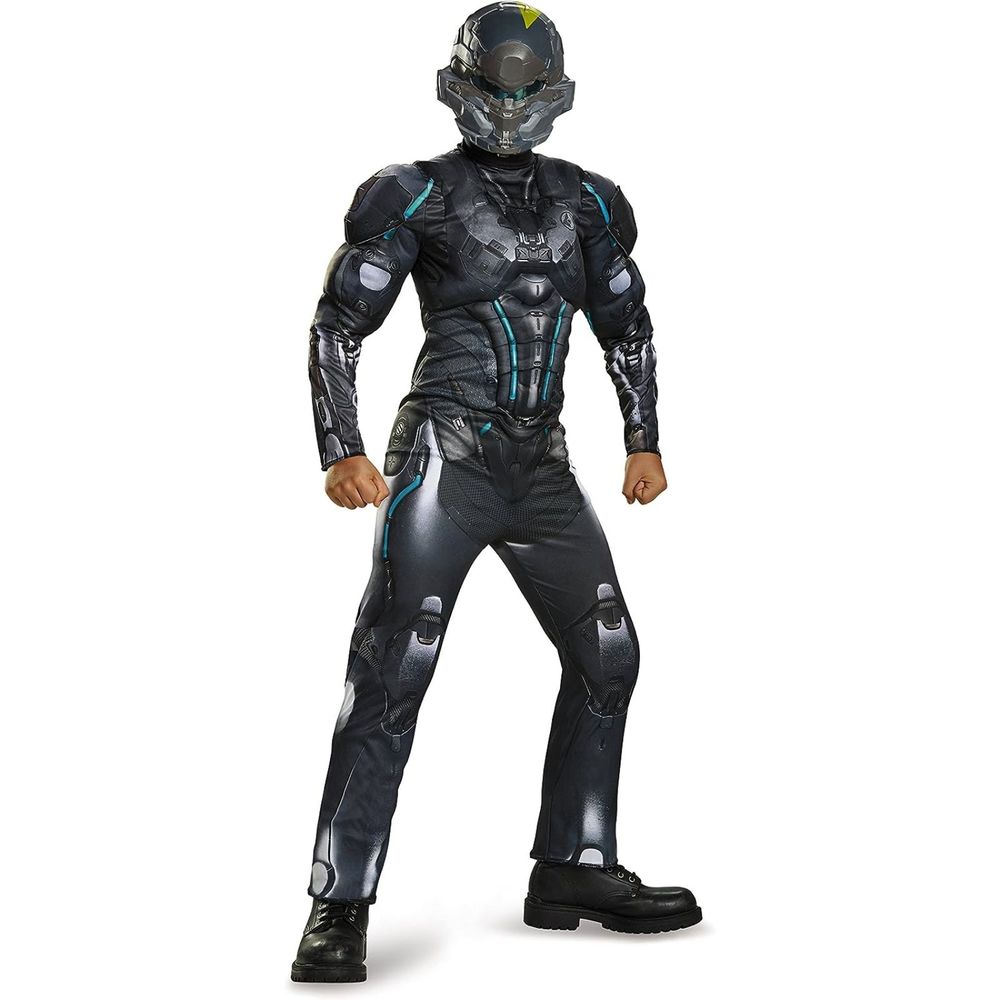 Spartan Locke Classic Muscle Halo Microsoft Costume, Small/4-6 Black